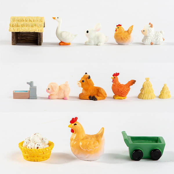 Figurinhas de Animais de Resina