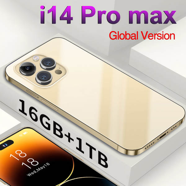 2023 Novo smartphone i14promax transfronteiriço de 7,3 polegadas com ecrã de alta definição 3+64 geração