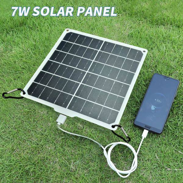 Telemóvel Solar Charging Panel 3w 5v Carregador solar portátil ao ar livre Pequeno painel solar fotovoltaico