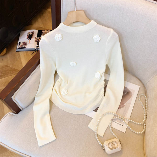 Meio alto colar camisa feminina de outono e inverno de couro dentro de uma camisa curta miu camisa de couro curto.