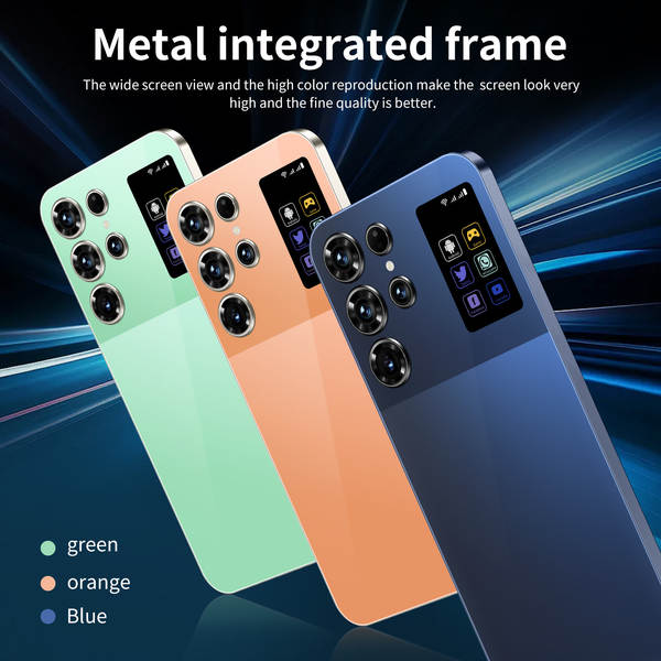 Transfronteiriço S25 ultra 3 + 16 incell perfuração inteligente de tela grande unidade 4G rede de comércio exterior celular