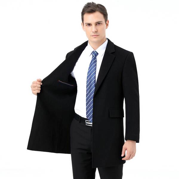 Casaco de lã masculino