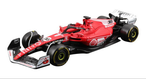 2023 Peugeot 1:43 Ferrari F1 Modelo SF23 Carro de corrida de metal Simulador de brinquedo Modelo Carro de liga Homem