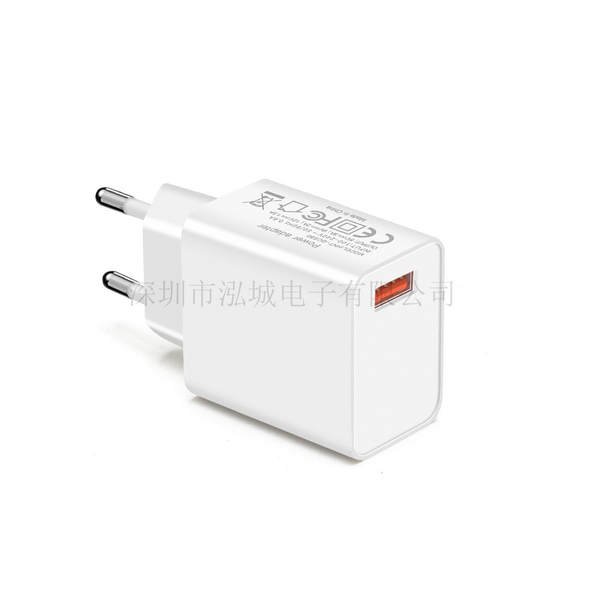 Carregador QC3.0 18W Carregador rápido 9V2A Carregador de celular inteligente compatível com carregamento rápido sem fio