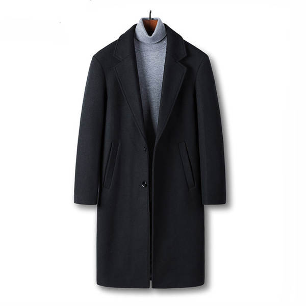 Vestido de inverno com casaco masculino e casaco masculino com casaco masculino.