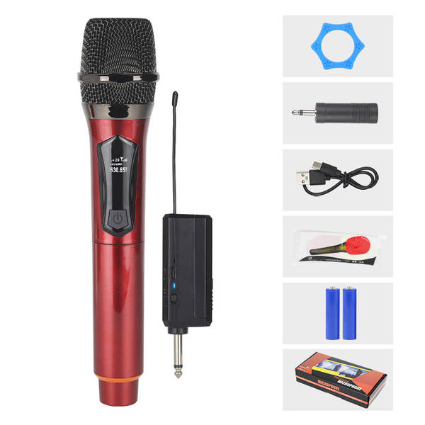 Carregador de microfone sem fio para duas casas de cartão de som KTV palco de transmissão ao vivo K-Song V-Song profissional portátil