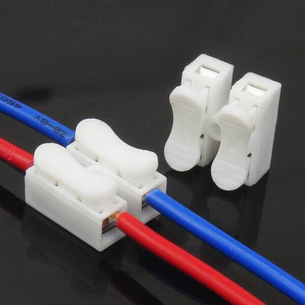 Disponível CH-2 terminal de ligação rápida 2 em 2 conectores de saída 2 conectores de iluminação LED anti-incêndio