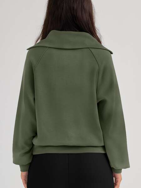 23 Outono roupas femininas super grande camisa de esportes meia-cadeia cabelo comprido um quarto-cadeia-cadeia camisa de guarda-chuva