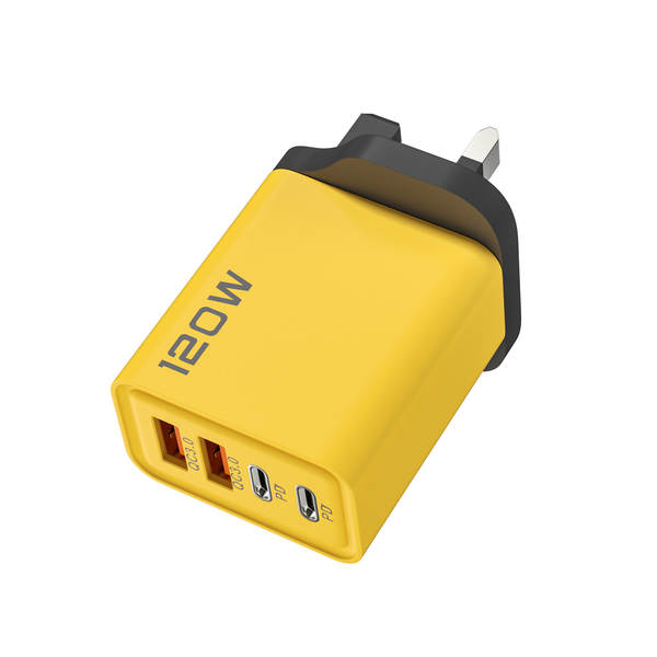 120W Duplo PD + Duplo Carregador USB 5V2A12W para Apple Huawei Smartphone Duplo Tipo Cabeça de Carregador