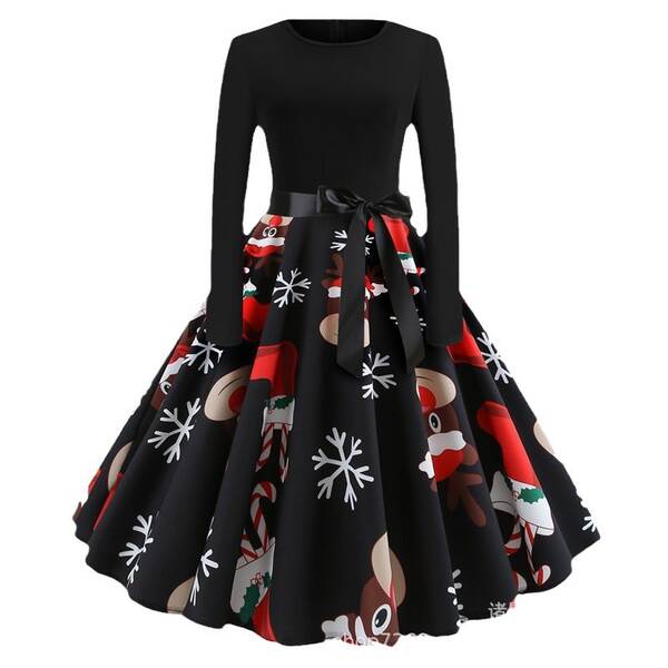 Vestido de neve com flores de inverno