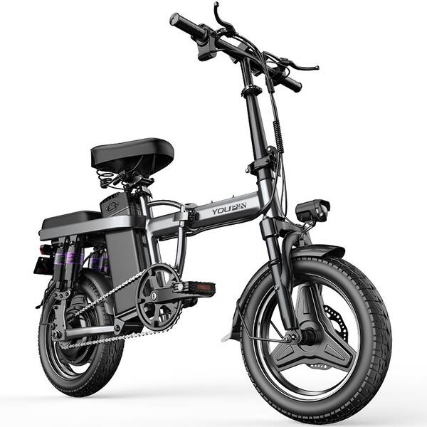 Bicicletas elétricas de 14 polegadas podem ser carregadas com baterias de lítio para veículos elétricos dianteiros e traseiros.