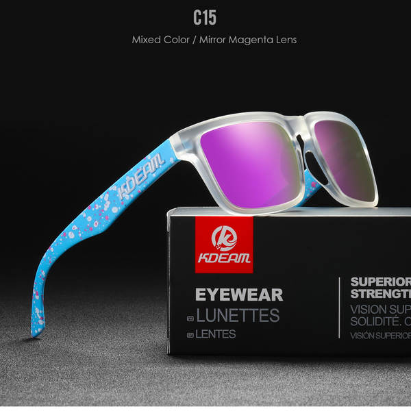 Óculos de sol KDEAM clássicos para homens e mulheres KD332