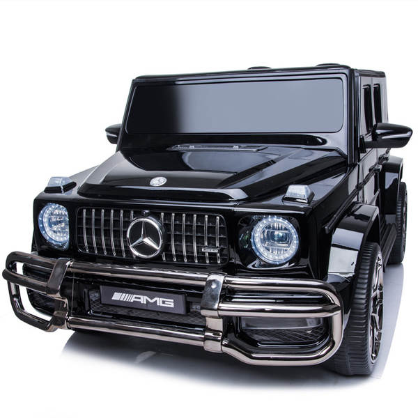 Carro elétrico Mercedes grande g para crianças Carro elétrico de quatro rodas para carregar para homens e meninos, bebês e meninos Carro de brinquedo remoto para duas pessoas