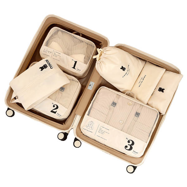 Kit de Organização de Viagem 7 Peças
