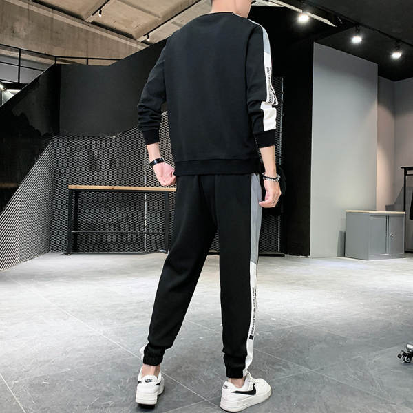 Primavera Outono Homens Desporto Outono Suíte 2026 Nova Moda Suíte Cabeça Redonda Lingerie T-Shirt Suíte Homem