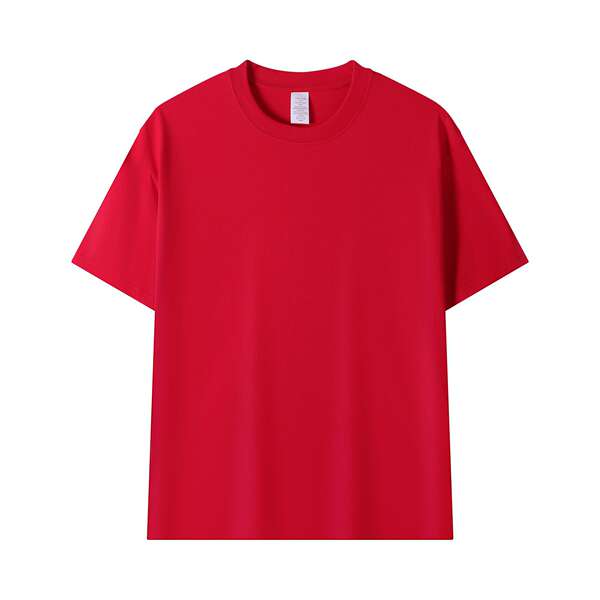 Americano de 230 gramas de peso de algodão puro sem costura de barril de tecido de mangas curtas T-shirts de cor limpa de cor limpa de camisa branca embrulhada