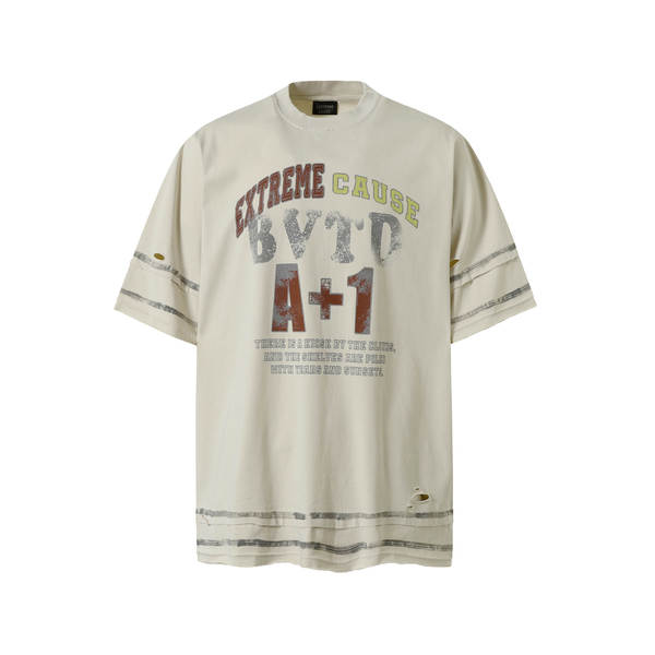 Vestido de urso mágico masculino 2026 novo peso pesado camisa de futebol americana camisa esportiva de pano de pano de pano de pano de personalidade camisa de pano curto