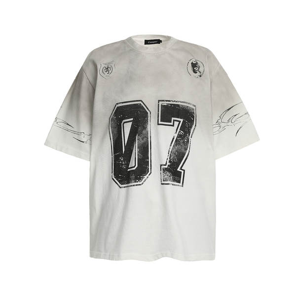 Camiseta masculina estampada curta