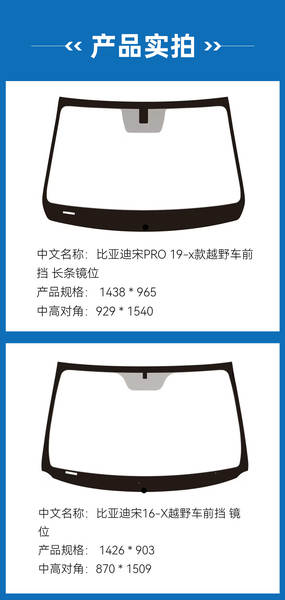 Vidro Solar para Byd Song Plus