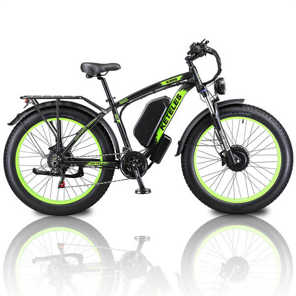 Distribuição estrangeira K800 bicicletas elétricas de dois motores Auxiliares de liga de alumínio Auxiliares de travagem de óleo Auxiliares de liga de alumínio