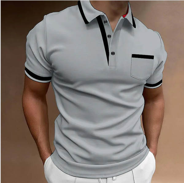 2023 Cross-border Europa e América Camiseta de esportes de lazer de três pedaços POLO camisa de golfe digital impressão de camisa
