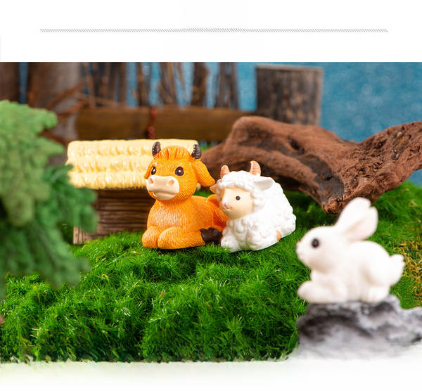 Figurinhas de Animais de Resina