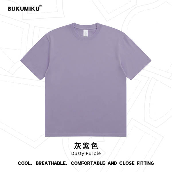 230 gramas de algodão puro de manga curta para homens T-shirt personalizado de cor pura Lonely indie logo cultura T-shirt