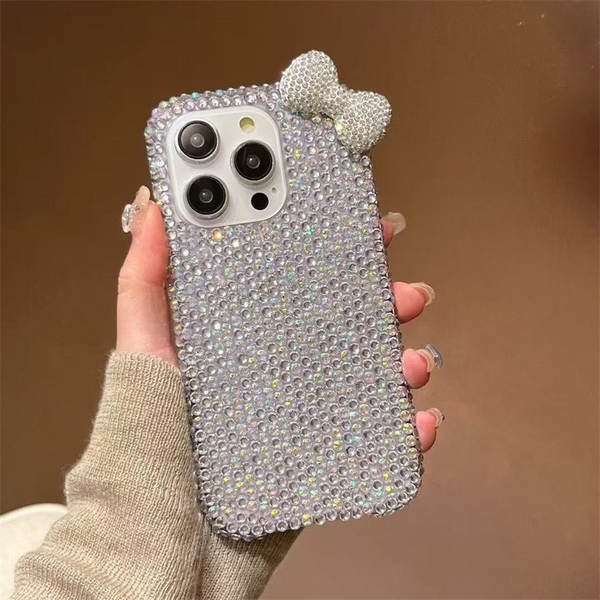 Capa iPhone com Laço de Diamantes