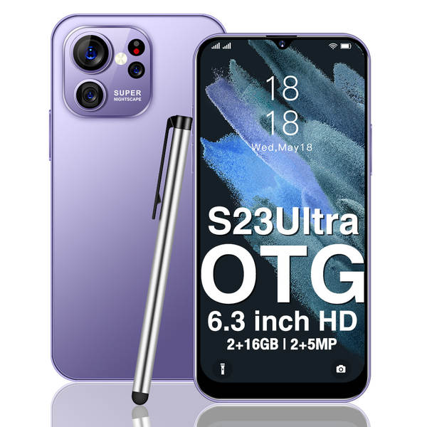 S23Ultra novo 4G rede cross-border cash Android 2 + 16 smartphone de alta definição de 6,3 polegadas