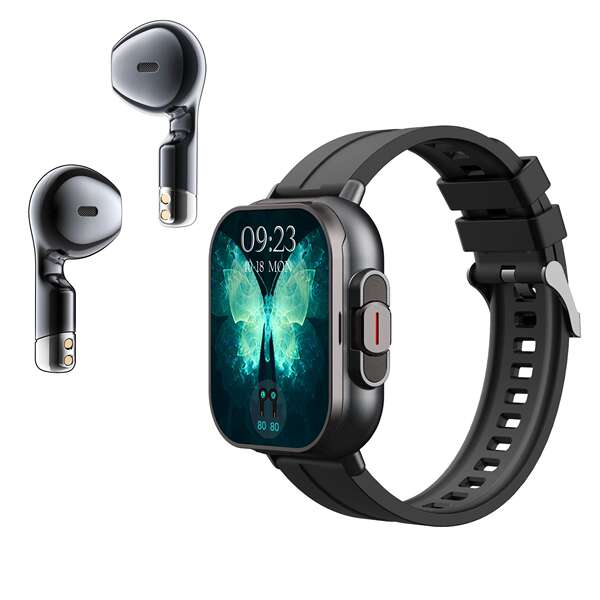 Relógio inteligente transfronteiriço D8 tws dois em um fones de ouvido Bluetooth de 2 polegadas de tela cheia de toque para chamadas de movimento musical