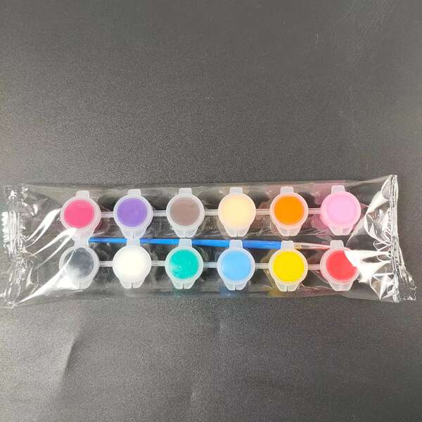 Pintura de acrílico 3 ml de 12 cores de coloração de coloração de bonecos de coloração para crianças pinturas de pintura artística fabricantes de lote
