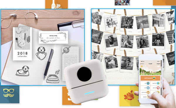 Mini impressora sem fio sem fio de venda quente transfronteiriça celular inteligente sem tinta Bluetooth impressora de fotos domésticas de pequeno porte