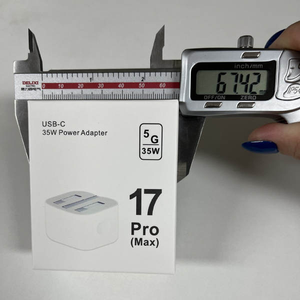 Cabeça de carregamento transfronteiriça de 35W para a Europa e os EUA para o novo carregador de iPhone 17 da Apple