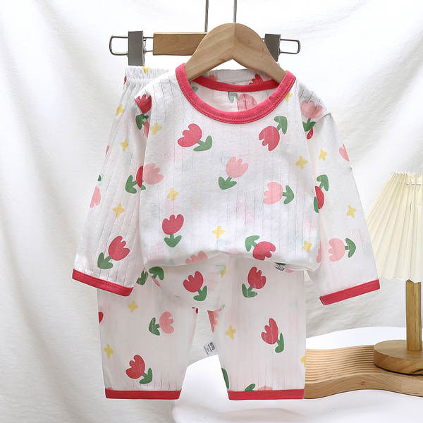 Conjunto de Pijama Infantil de Algodão