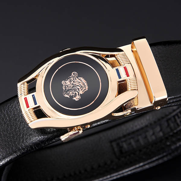 Cinto de couro masculino automático