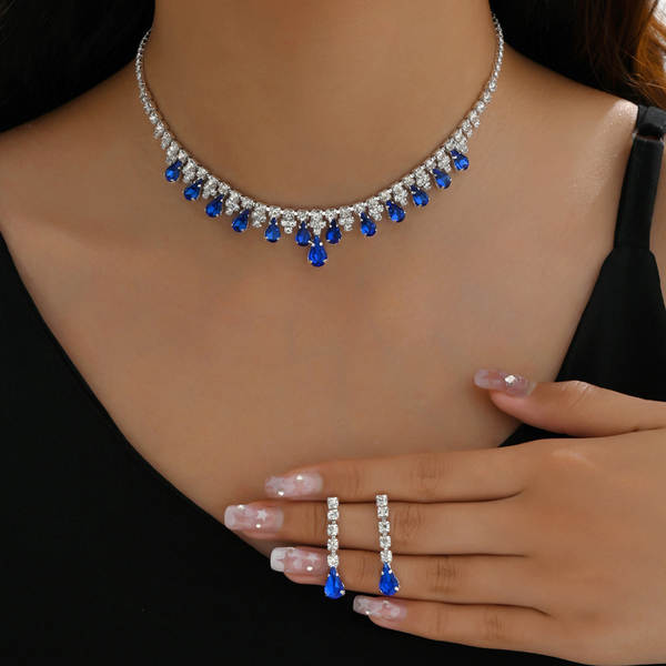 Preço especial!Joias europeias e norte-americanas de moda de alta qualidade de alta qualidade de joias de cristal