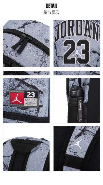 NIKE JORDAN Nova bolsa de dois ombros para homens e mulheres para viagens ao ar livre FQ0951-011