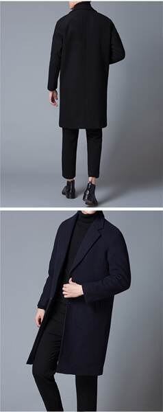 Casaco de lã masculino