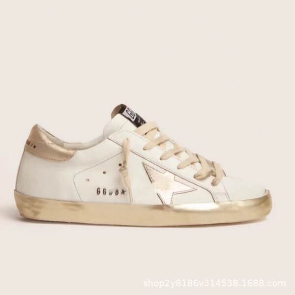 Sapato casual branco de couro
