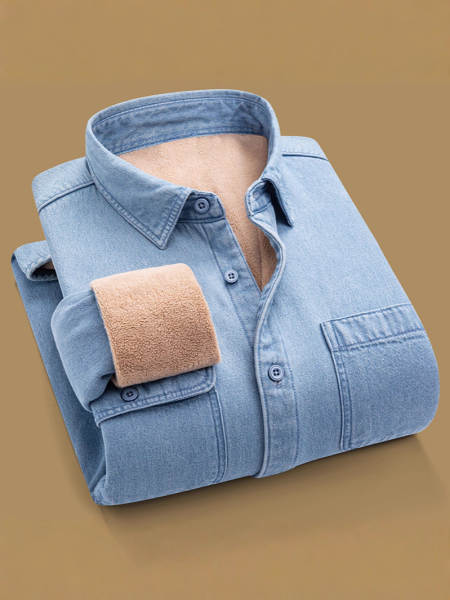 Jaqueta de couro jeans para inverno