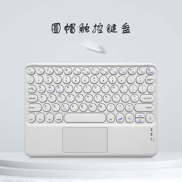 Teclado de toque sem fio Bluetooth Aplicável a tablets da Apple Teclado de controlo de teclado com logotipo de suporte personalizado para atacado