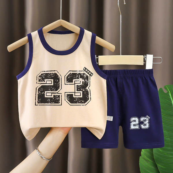 Vestido de verão infantil de algodão
