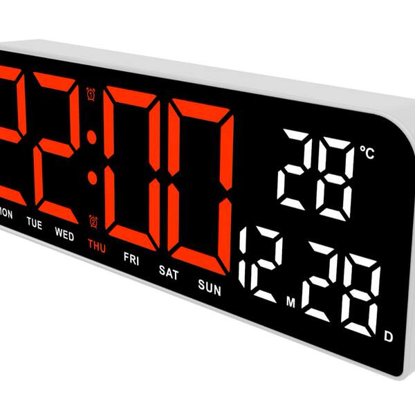 Novo relógio de tela grande simples de LED Relógio de mesa criativo de tamanho grande de relógio de mesa pendurável 0707