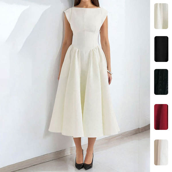 Vestido feminino de verão estilo francês