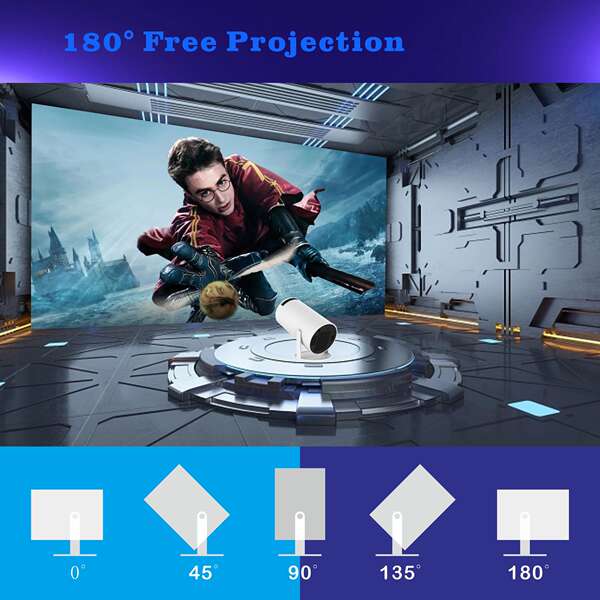 2026 Transfronteiriço HY300 Projector Simultâneo Projector Doméstico Projector Externo Mini Projector Conexão Telefone Explosivo