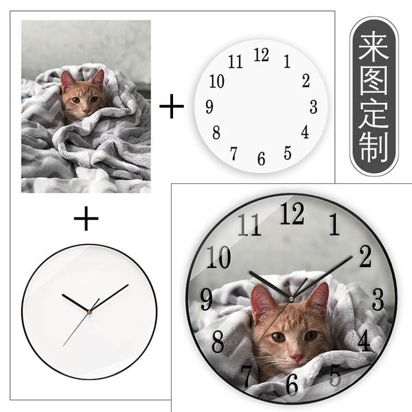 Relógio personalizado fabricante de relógios de plástico grossista relógio personalizado DIY ODM OEM CLOCK relógio transfronteiriço