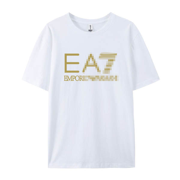 Camiseta Masculina Curta de Algodão