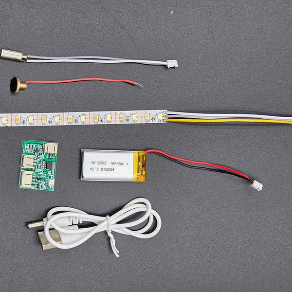 Lâmpadas LED de baixa pressão 5V autocolante de atmosfera de lâmpadas de lâmpadas de iluminação de linha de três cores para a casa de recarga