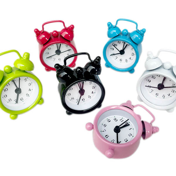 Fabricante atacado 4cm mini-metal pequeno relógio de despertador criativo aluno presente para crianças relógio eletrônico mais logotipo