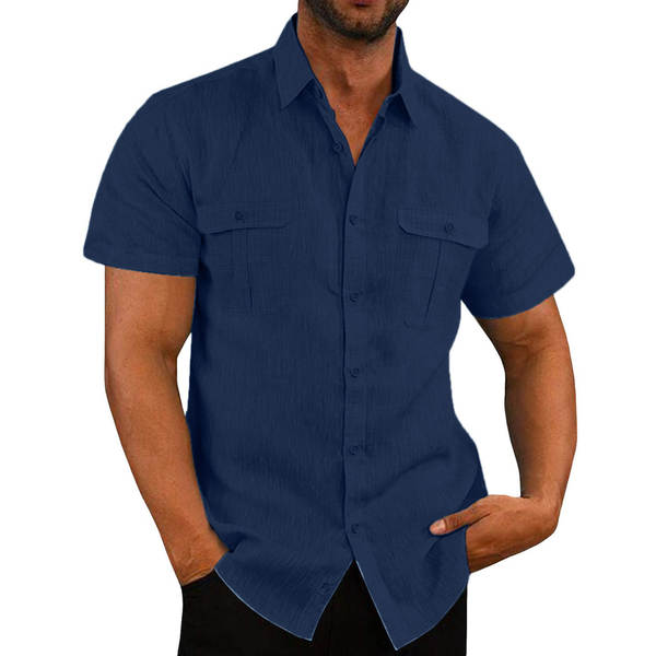 T-shirt masculino de verão de 2025 com mangas curtas e flexíveis 7 cores